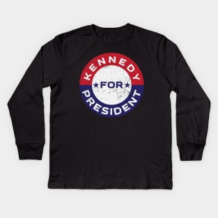 Vintage Kennedy For President Kids Long Sleeve T-Shirt